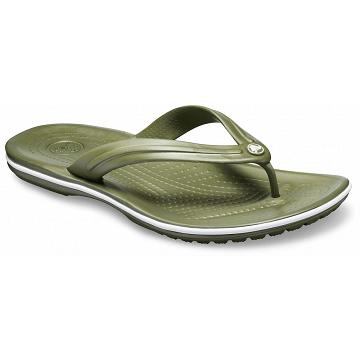 Crocs Crocband™ Flip Sandaler Herr Olivgröna | Sverige 1213JPQJ